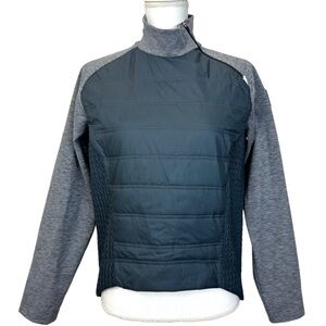 Irideon Quilted Jacket Riding Wear Womens S 1/4 Side Zip Mock Neck Polartec Top
